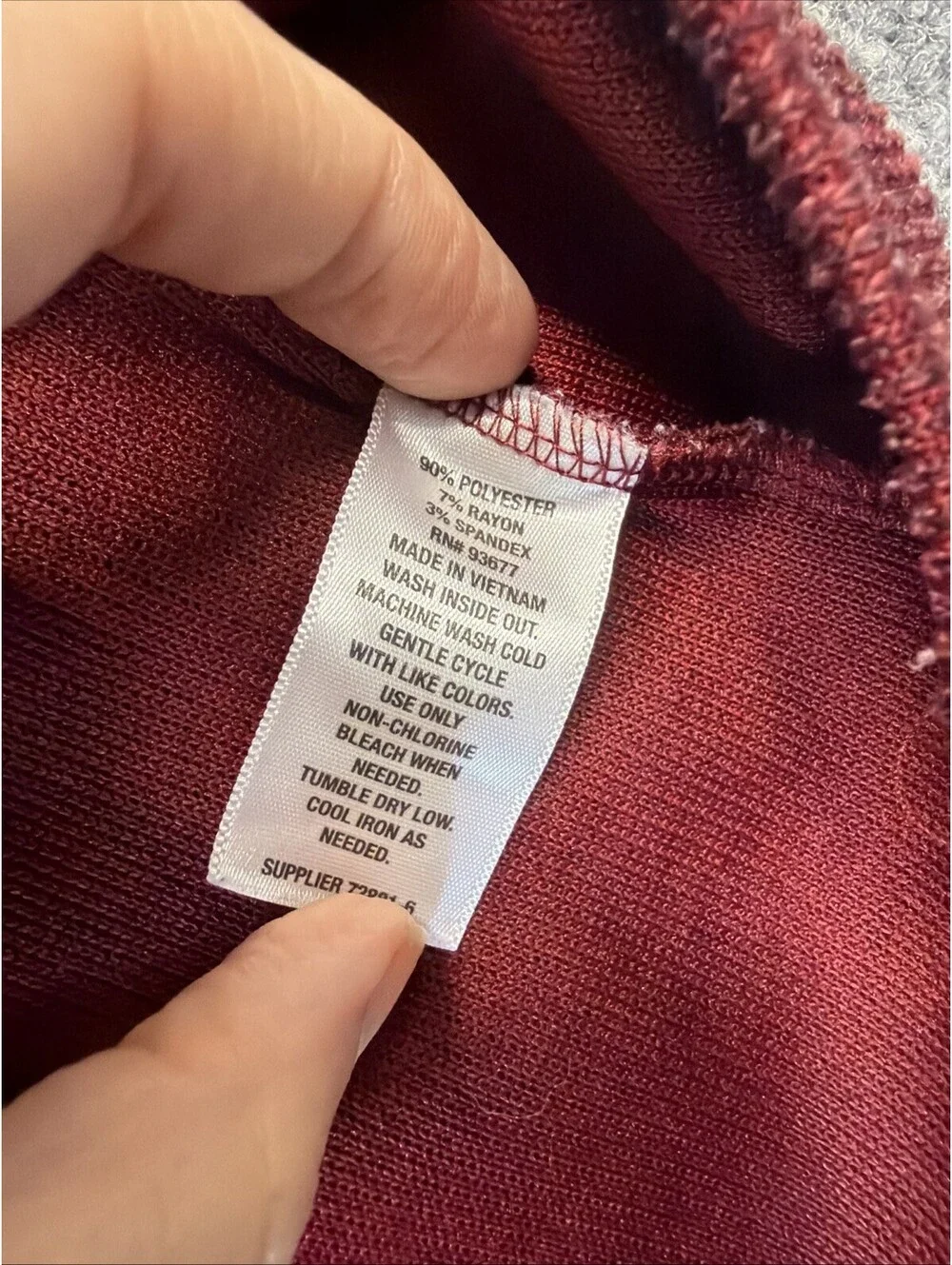 St John’s Bay Burgandy Sweater 3xL